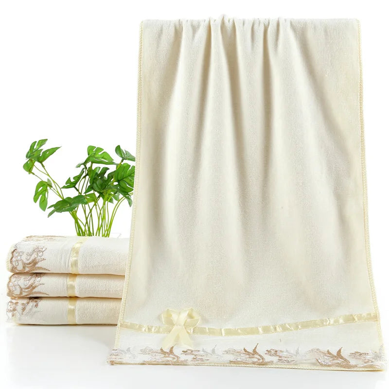 3 Stück Mikrofaser Handtücher, Hand- und Badetuchset 2X 75x35cm und 1 X 140x70cm