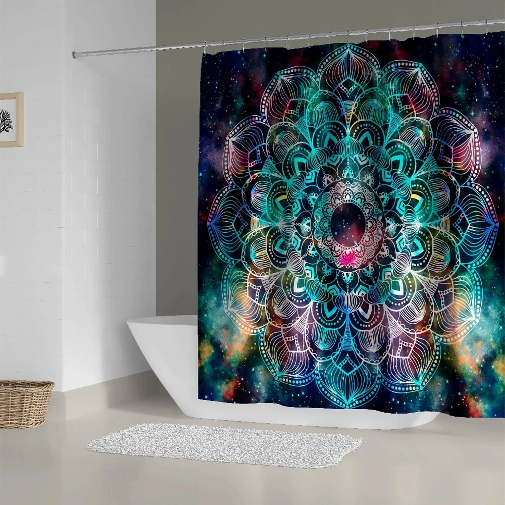 Duschvorhang Badezimmer- Vorhang für Badewanne Dusche bis zu 12 verschiedenen Motiven