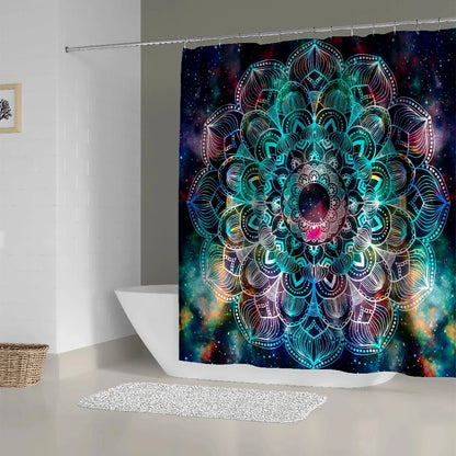 Duschvorhang Badezimmer- Vorhang für Badewanne Dusche bis zu 12 verschiedenen Motiven