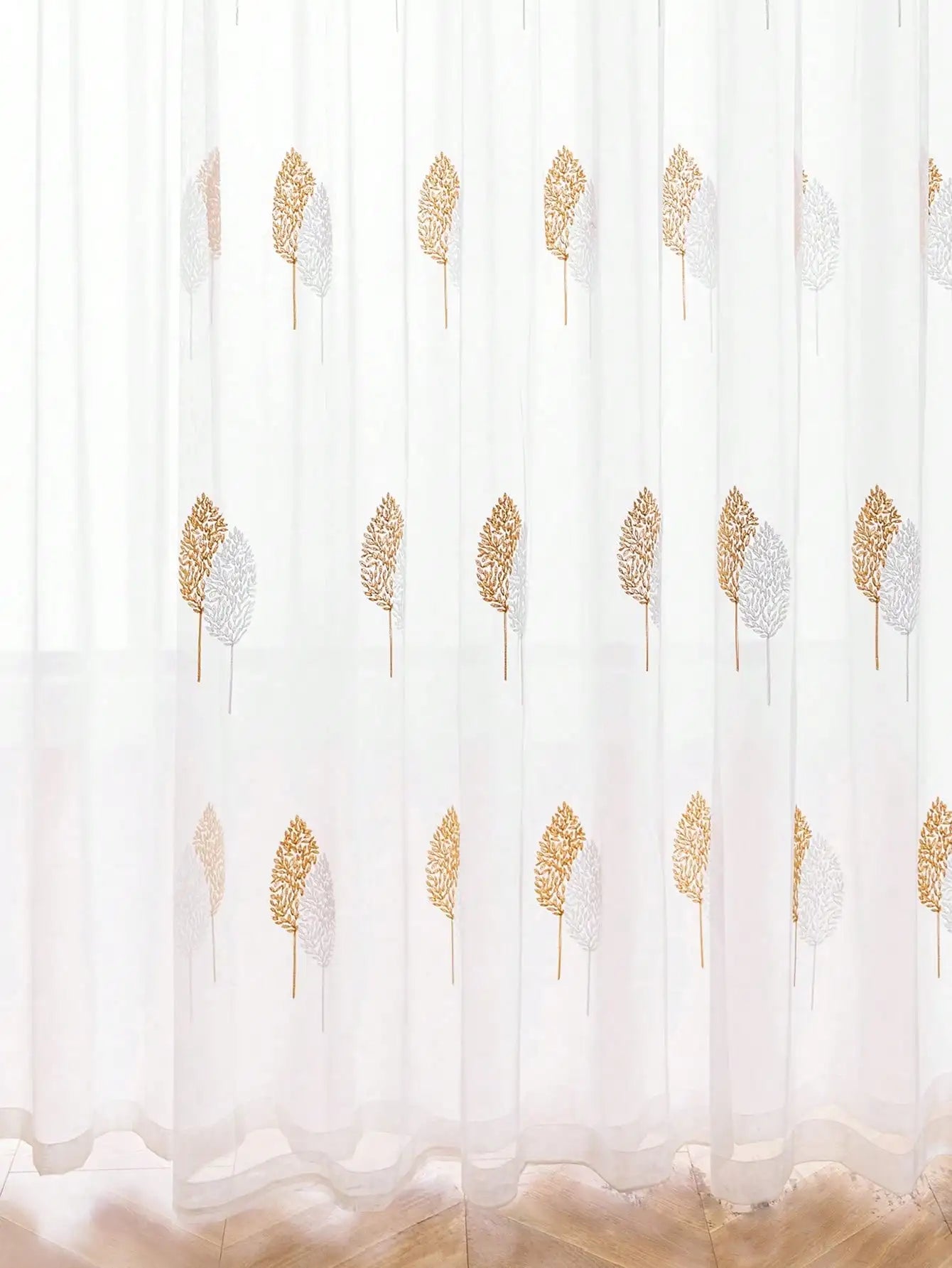 Transparent Vorhang für Wohnzimmer und Schlafzimmer 3 Motiven