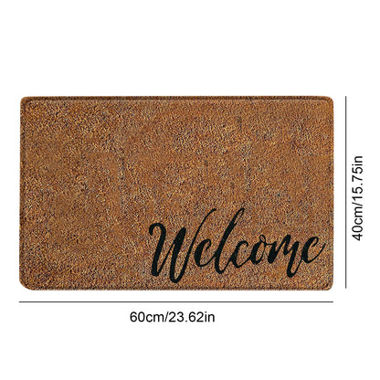 Front Doormats Indoor Outdoor Easy to Clean Floor Mat w/ Non-Slip Rubber Backing