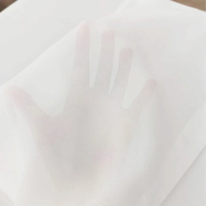 Weiß transparent Vorhang - Gardinen für Wohnzimmer und Schlafzimmer
