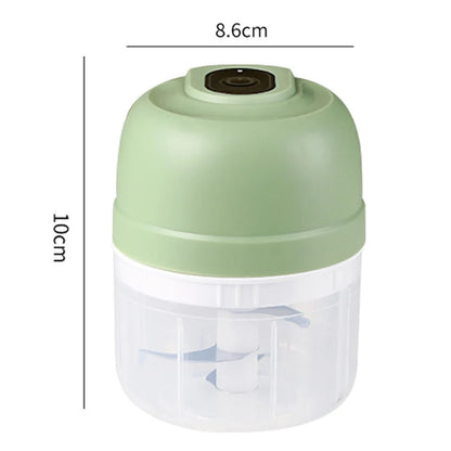 Elektrischer 100/250 ml Mini Lebensmittelhacker Mixer, drahtloser tragbarer elektrischer Knoblauchhacker Obst Gemüse Zwiebel - USB Wiederaufladbarer