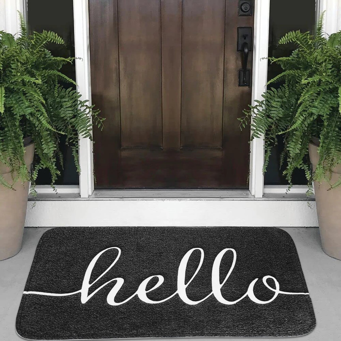Front Doormats Entrance Mat Indoor Outdoor Water Absorption Floor Mats Non-Slip Back Rubber Welcome Doormat For Bathroom Kitchen