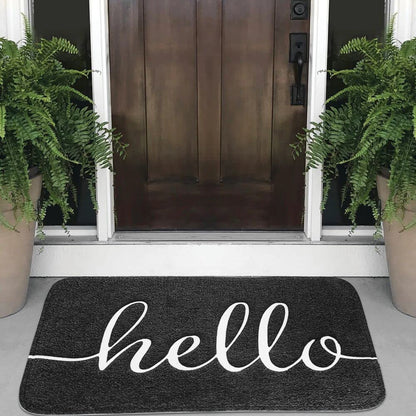 Front Doormats Entrance Mat Indoor Outdoor Water Absorption Floor Mats Non-Slip Back Rubber Welcome Doormat For Bathroom Kitchen