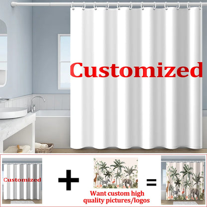 Duschvorhang Badezimmer- Vorhang für Badewanne Dusche bis zu 12 verschiedenen Motiven