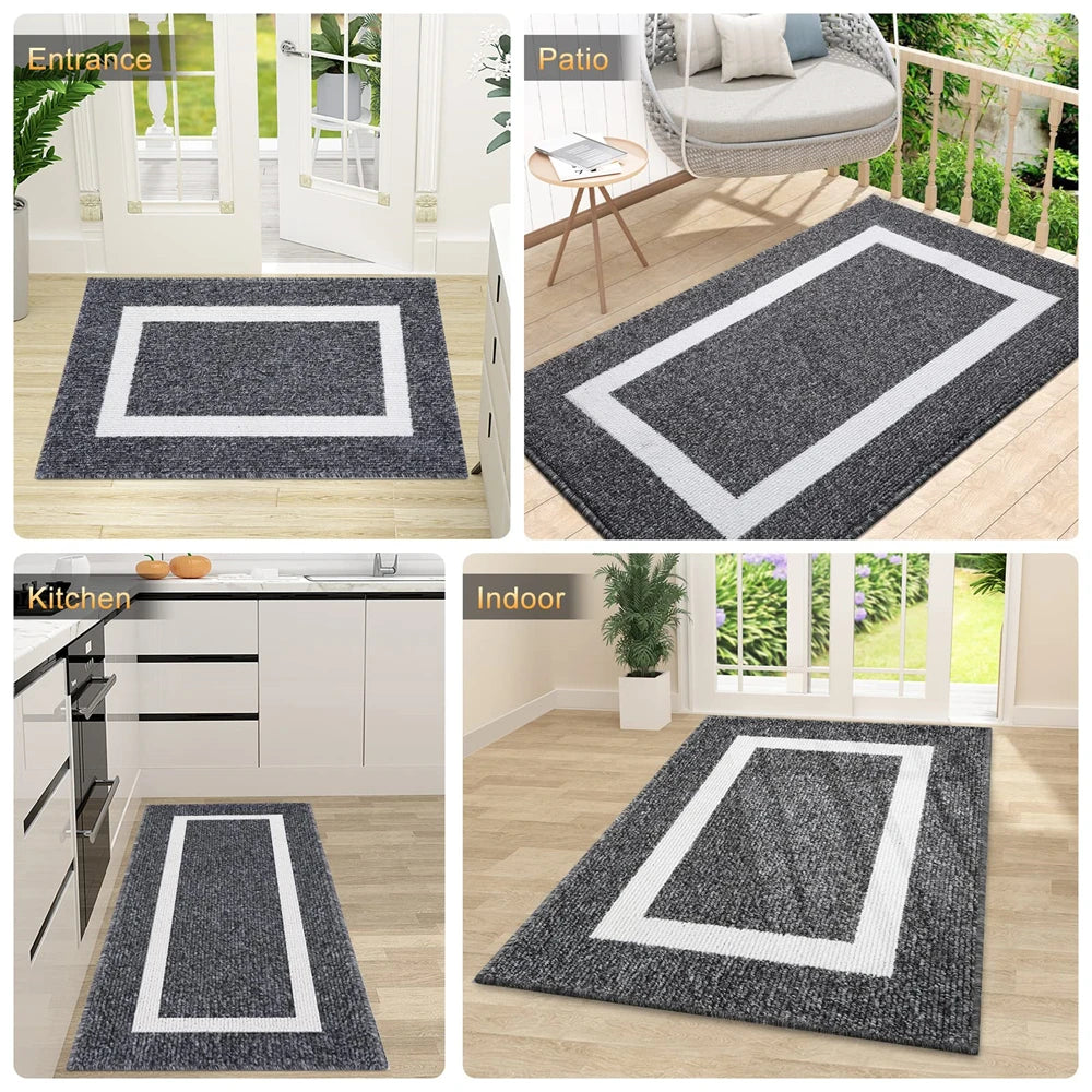 Olanly Home Entrance Door Mats Absorbent Bathroom Foot Mat Non-slip Quick Drying Bath Rug Washable Rug Floor Carpet For Kitchen