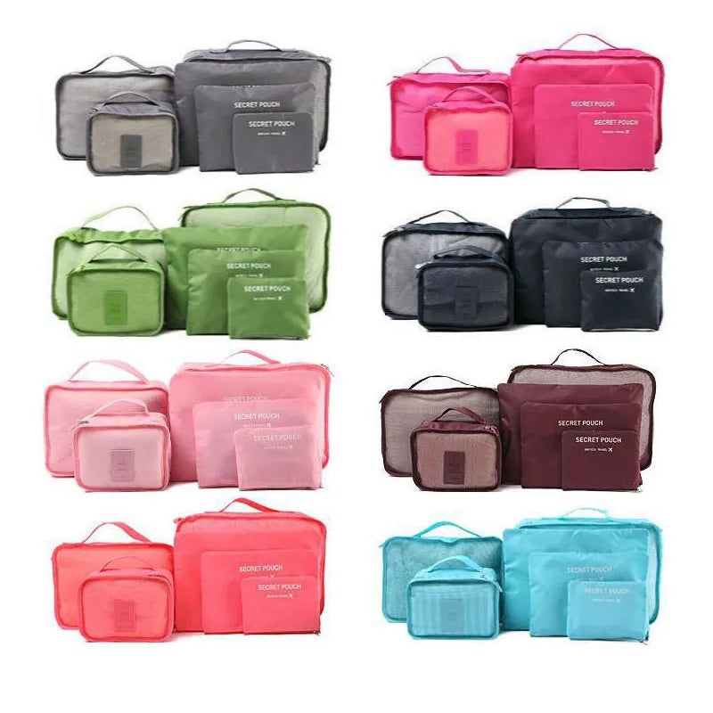 6 Stück Gepäckorganisator Tasche - Organizer-Set für Gepäck