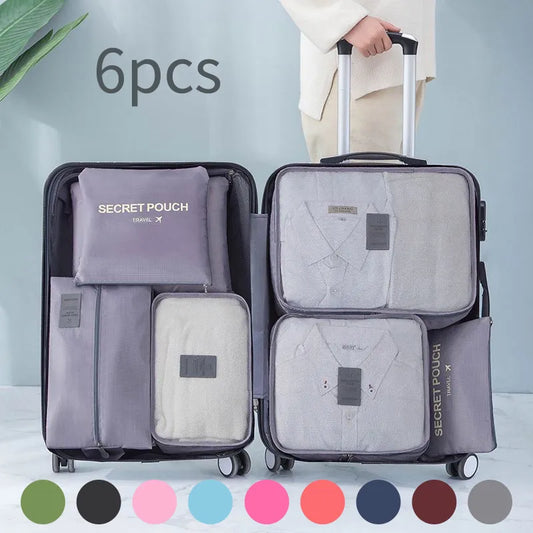 6 Stück Gepäckorganisator Tasche - Organizer-Set für Gepäck