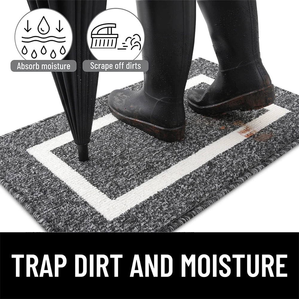 Olanly Home Entrance Door Mats Absorbent Bathroom Foot Mat Non-slip Quick Drying Bath Rug Washable Rug Floor Carpet For Kitchen