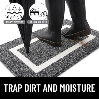 Olanly Home Entrance Door Mats Absorbent Bathroom Foot Mat Non-slip Quick Drying Bath Rug Washable Rug Floor Carpet For Kitchen