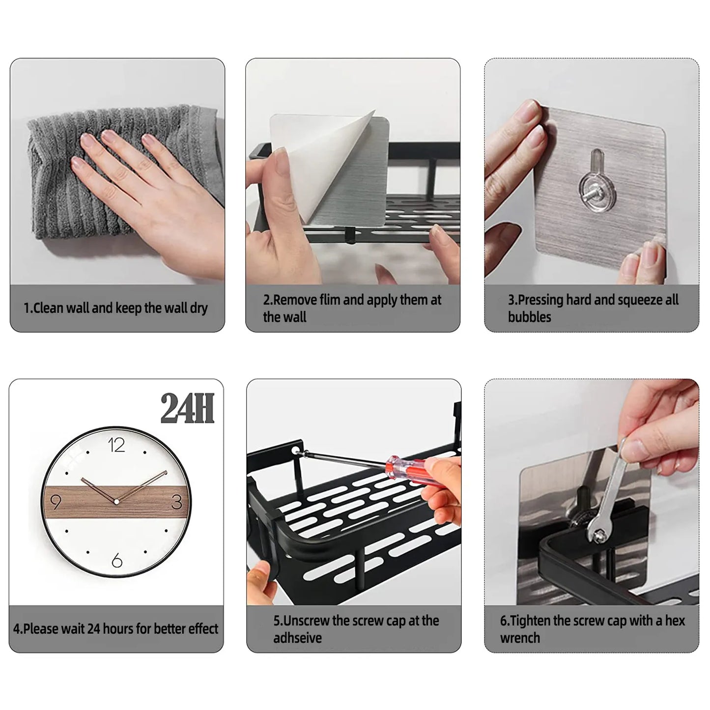 Badezimmer Duschablage aus Aluminium