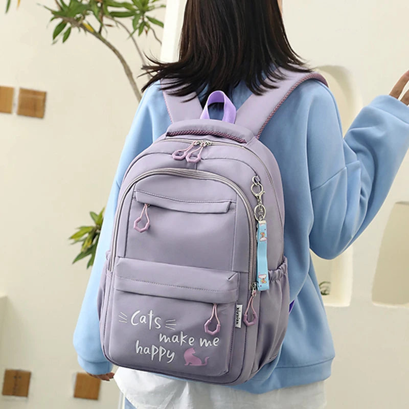 Kinder Schult asche neue süße Schule Rucksack für Mädchen Kinder Kawaii Bücher tasche Grundschüler Geschenk große Kapazität Rucksack