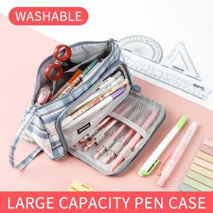 Mehr schicht ige große Kapazität Feder mäppchen Stift Lagerung liefert Stift Box kawaii niedlichen Feder mäppchen Taschen stationäre Schul material