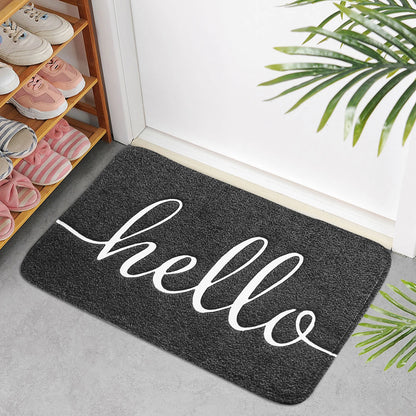 Front Doormats Entrance Mat Indoor Outdoor Water Absorption Floor Mats Non-Slip Back Rubber Welcome Doormat For Bathroom Kitchen