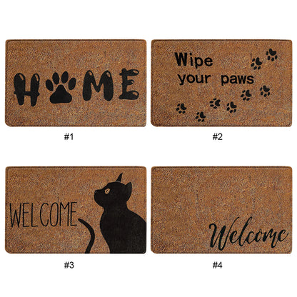 Front Doormats Indoor Outdoor Easy to Clean Floor Mat w/ Non-Slip Rubber Backing