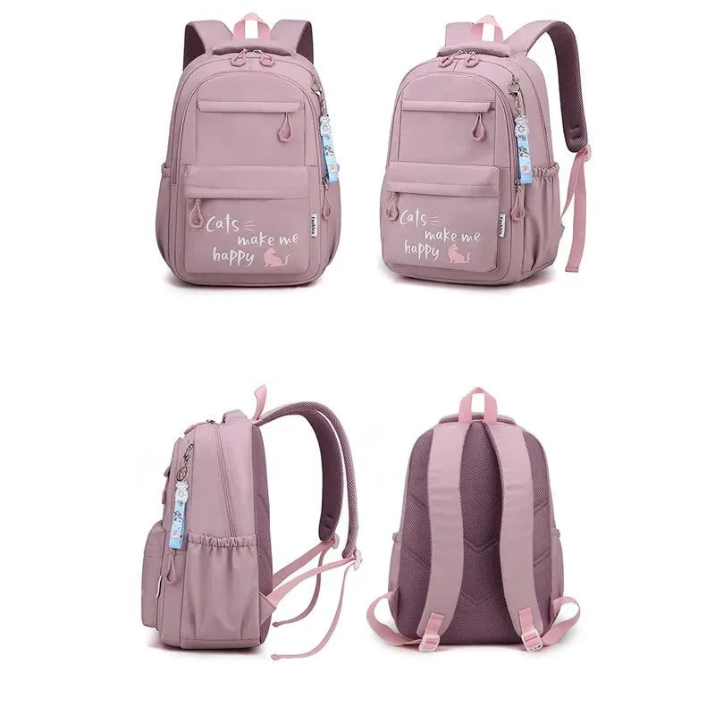 Kinder Schult asche neue süße Schule Rucksack für Mädchen Kinder Kawaii Bücher tasche Grundschüler Geschenk große Kapazität Rucksack
