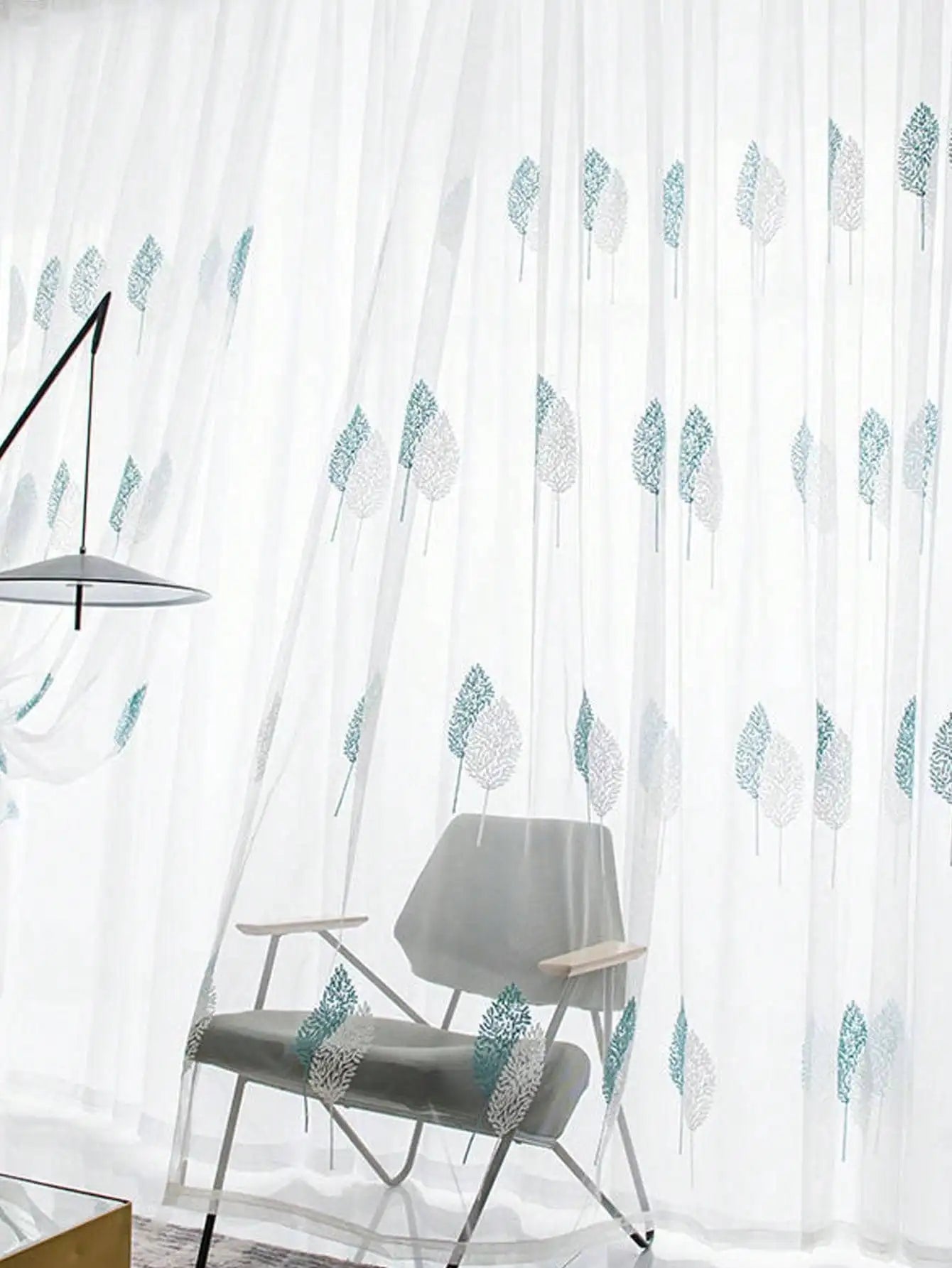 Transparent Vorhang für Wohnzimmer und Schlafzimmer 3 Motiven