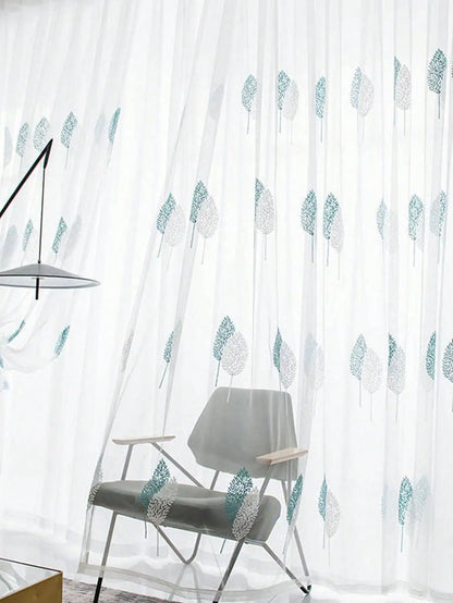 Transparent Vorhang für Wohnzimmer und Schlafzimmer 3 Motiven