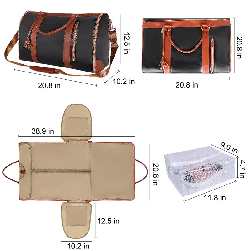 Reisetasche multifunktional wasserdichte tragbare Reisetasche 53x32x26 cm